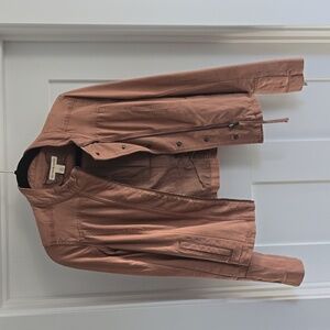 Peyton Jensen super soft moto jacket, Medium, Mauve color